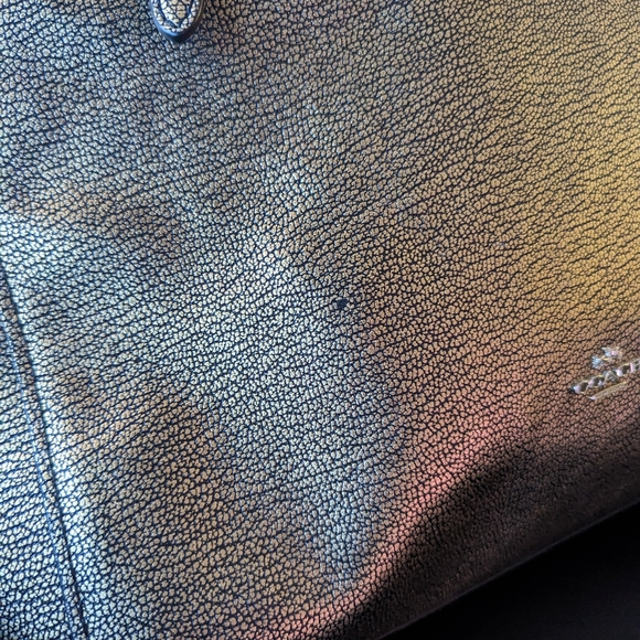 Gold, Shimmer, Coach Over The Shoulder Tote - Picture 3 of 7